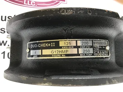 Crane Duo Chek II N11600109 G12HMP  Check Valve Size 4