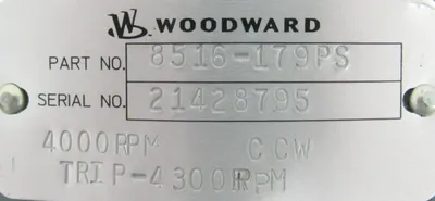 NEW WOODARD 8516-179PS TURBINE GOVERNOR 8516179PS