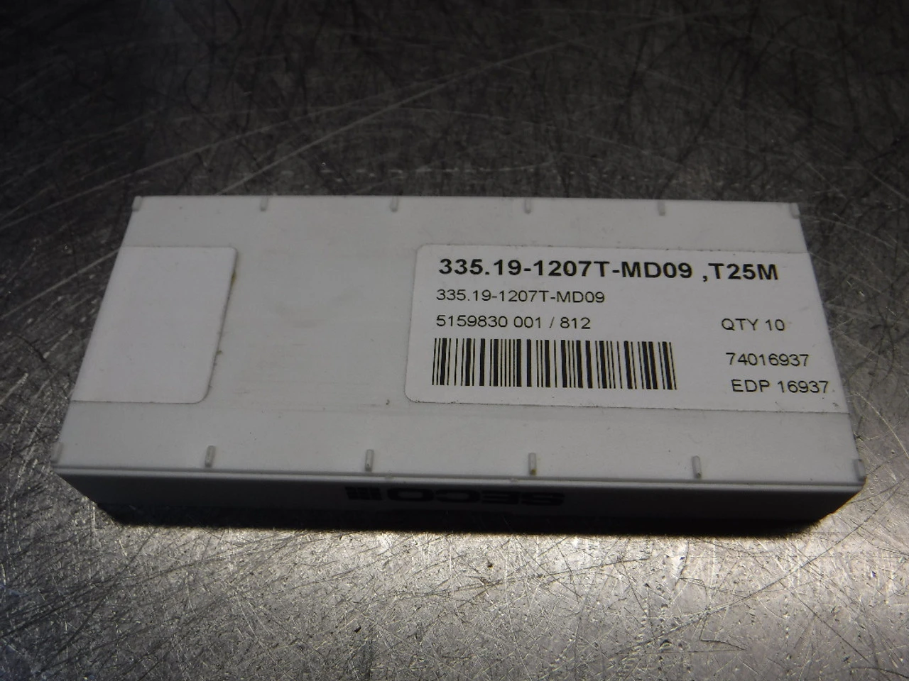 SECO Carbide Inserts QTY10 335.19-1207T-MD09 T25M (LOC1521)