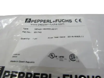 NEW PEPPERL+FUCHS 231740 INDUCTIVE SENSOR NEN20-18GM50-E2-V1