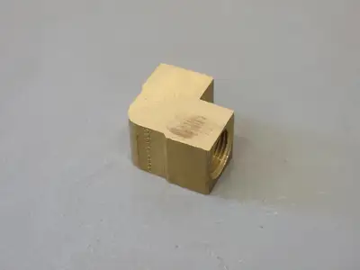 1/2" x 1/2" 90 Deg Female Elbow Brass 46173 (Box of 5)