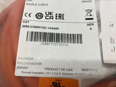 NEW ALLEN-BRADLEY SER. A KINETIC SINGLE CABLE, DSL 9M NON-FLEX