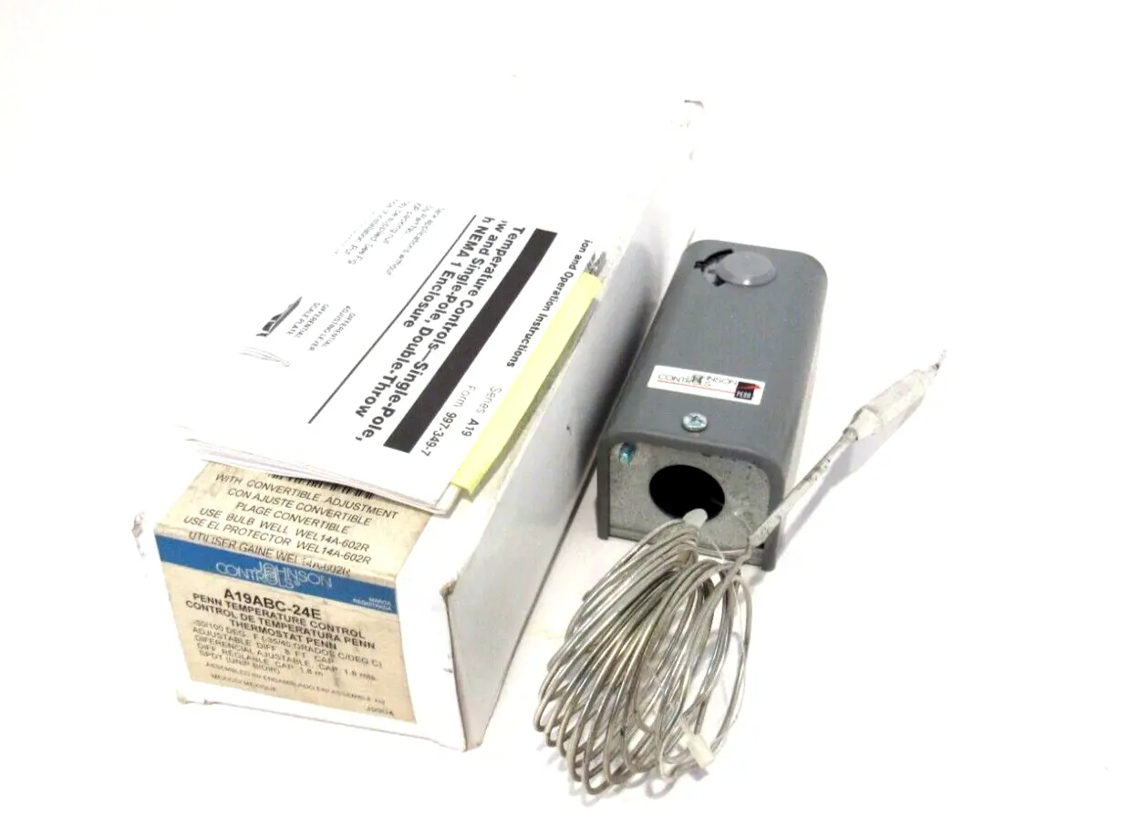 NEW JOHNSON CONTROLS A19ABC-24E TEMPERATURE CONTROL A19ABC24E
