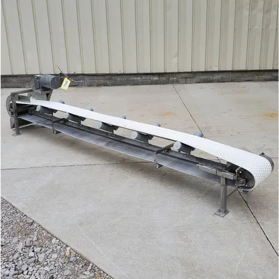 Used 11" Wide x 11' long Stainless Steel Belt Conveyor