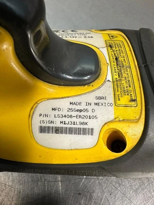 Symbol LS3408-ER20105 Handheld Barcode Scanner With USB CABLE (7.4.3)