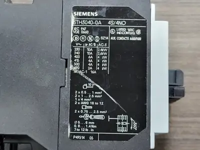 USED SIEMENS 3TH3040-0A