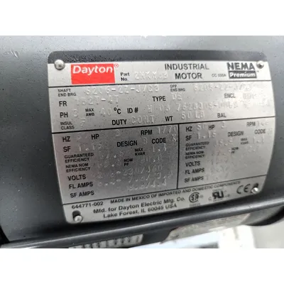 USED DAYTON ELECTRIC 5ZPK0
