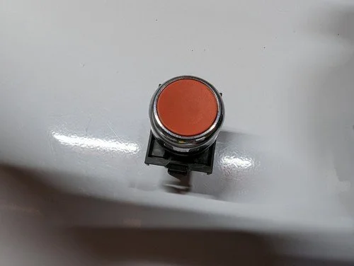 Haas SWITCH PUSHBUTTON ROUND RED N.C. POWER OFF Haas Pn# 93-1255 931255