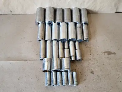 11mm - 26mm and 7/16" - 1-5/16" Assorted Deep Socket Set (29 pcs)