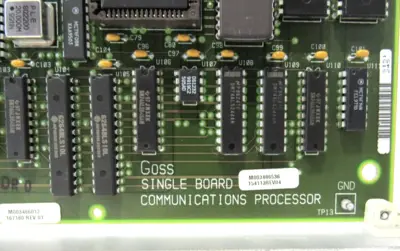USED GOSS E29923 COMMUNICATIONS PROCESSOR BOARD