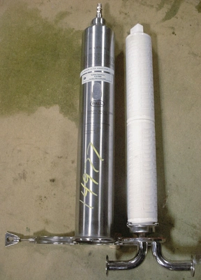 USED PALL TRINITY CARTRIDGE FILTER 4" X 24" PHARM GRADE