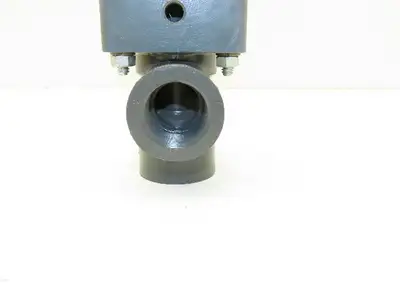 Plast-o-matic D100B 1" Shutoff Valve Pneumatic Air Powered Control PVC Sch 80