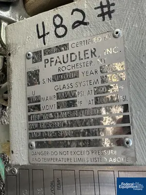 USED Pfaudler 20" x 267" Pfaudler Glass Lined Column, 100#