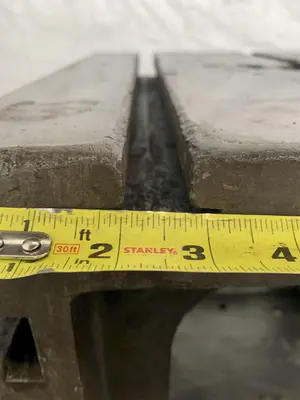 18" W X 18" D X 18" H CARLTON T-SLOTTED DRILL BOX TABLE. STOCK #0680224