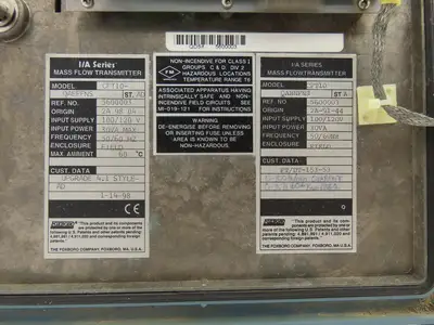 Foxboro CFT10-QAEFFNS Mass Flow Transmitter 100/120V 30VA