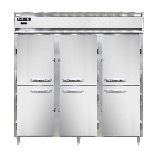 Continental DL3W-SA-PT-HD Full Height Insulated Mobile Heated Cabinet W/ (45) Pan Capacity, 208-230v/1ph