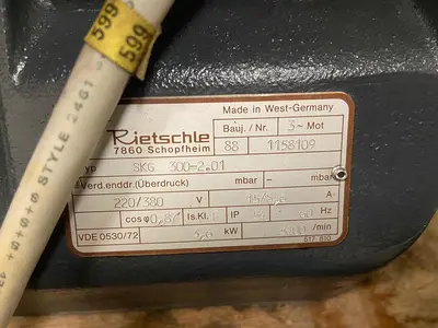 USED RIETSCHLE SKG 300-2.01