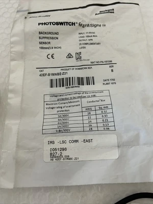 USED Allen-Bradley 42EF-B1MNBE-Z21