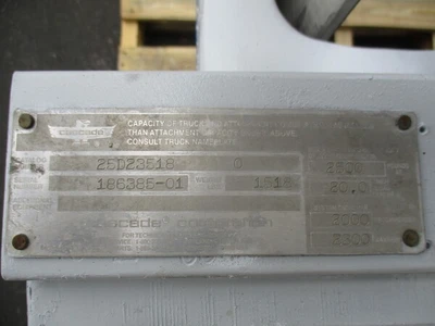 Used CASCADE 25D-23518 Forklift Attachments California US | TNT Industrial #1262298