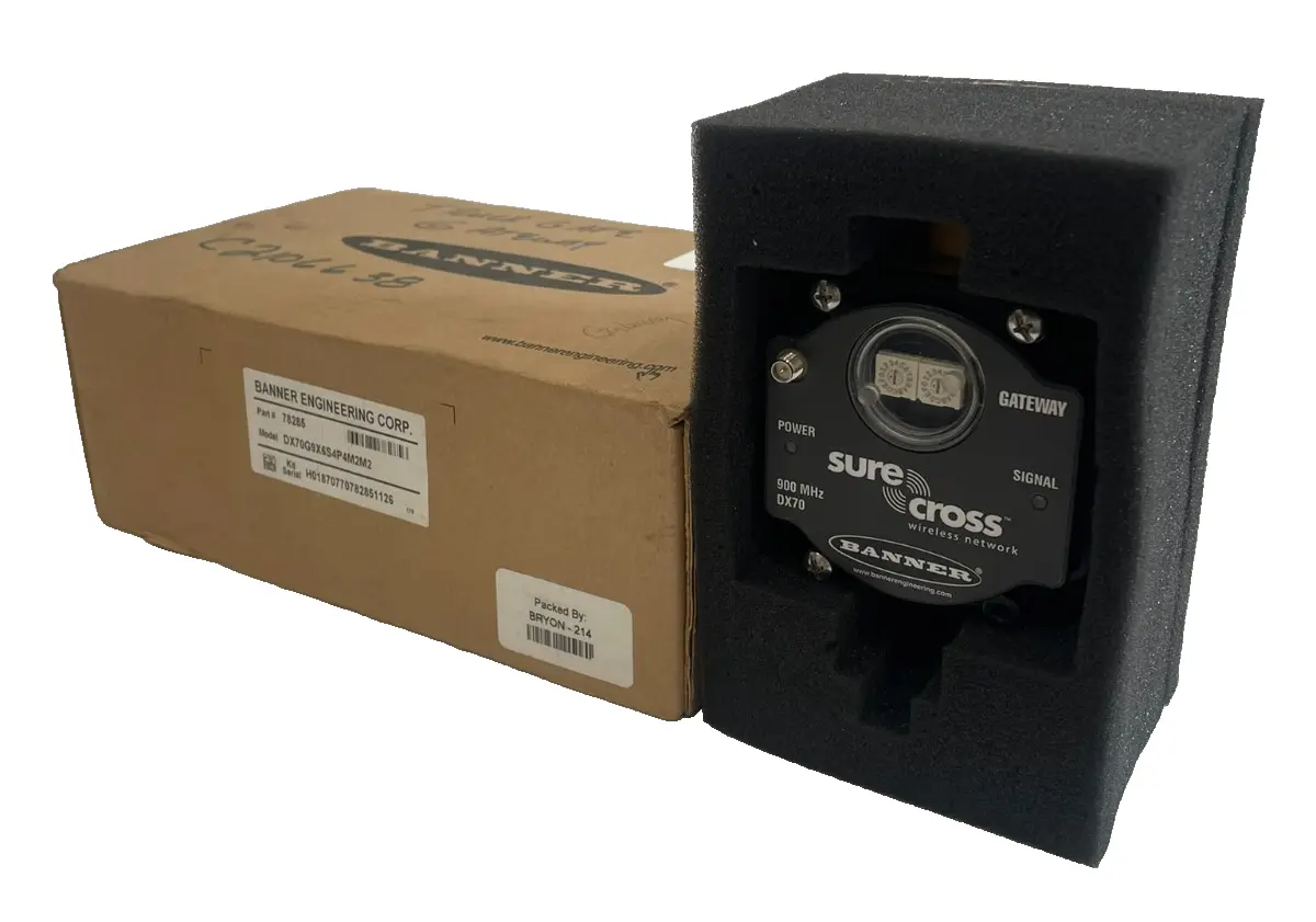 NEW BANNER ENGINEERING DX70G9X6S4P4M2M2 SURECROSS DX70 GATEWAY