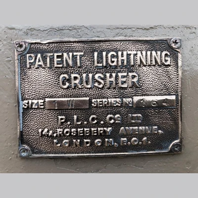 Lightning No.1 W Crusher Pulverizer