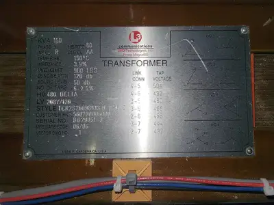 12-Pulse Transformer Assembly, 150kVA Iso + 75kVA Phase-Shift Auto