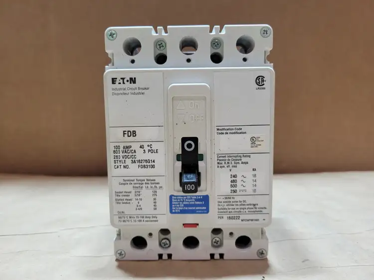 Used EATON FDB3100 Switchgears British Columbia CA | Lenmark #835667