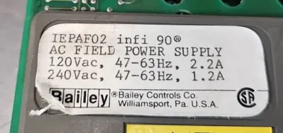 Bailey IEPAF02 infi-90 AC Field Power Supply Module loc3D42