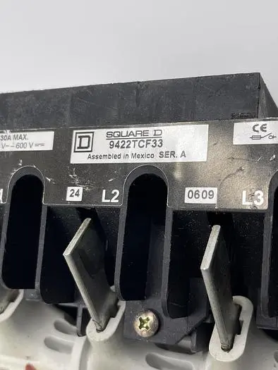 Used SQUARE D SQUARE D 9422TCF33 SER A, 9422CFT30 SER A, BUSS LPJ20SP Fuses | ND Industrial Surplus #1215406