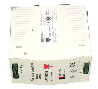 USED CARLO GAVAZZI SPD241201FP AC/DC CONVERTER 115/230VAC, 47-63HZ, 2.8/1.4A