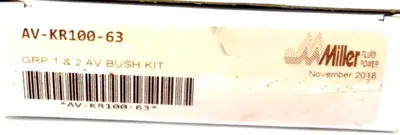 NEW MILLER AV-KR100-60 PISTON SEAL KIT AVKR10063