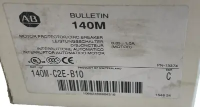 ALLEN BRADLEY 140M-C2E-B10 CIRCUIT BREAKER 140MC2EB10 SER. C NEW , SURPLUS