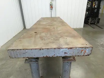 4" Thick Top Steel Fabrication Welding Layout Table Work Bench 103"x31.5"x36"