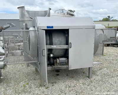 Used Stainless Steel Drum Tumbler / Mixer – 36" x 48", Belt-Driven