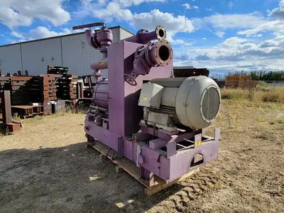 Vacuum Skid and Elmo Vacuum Pump w/ 115 hp Electric Motor