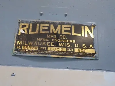 Used RUEMELIN MFG CO HOOD Blast Cleaning Ohio US | HGR 24 #779135