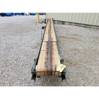 Used 14'' wide x 21' Long Industrial Belt Conveyor
