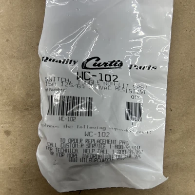 NEW Curtis WC-102
