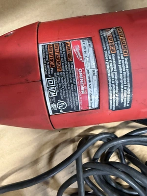 Lot of Milwaukee power tools, includes (1) Cat #6088-30, 120V, 6600 RPM, 7" / 9" grinder, and (1) Ca...
