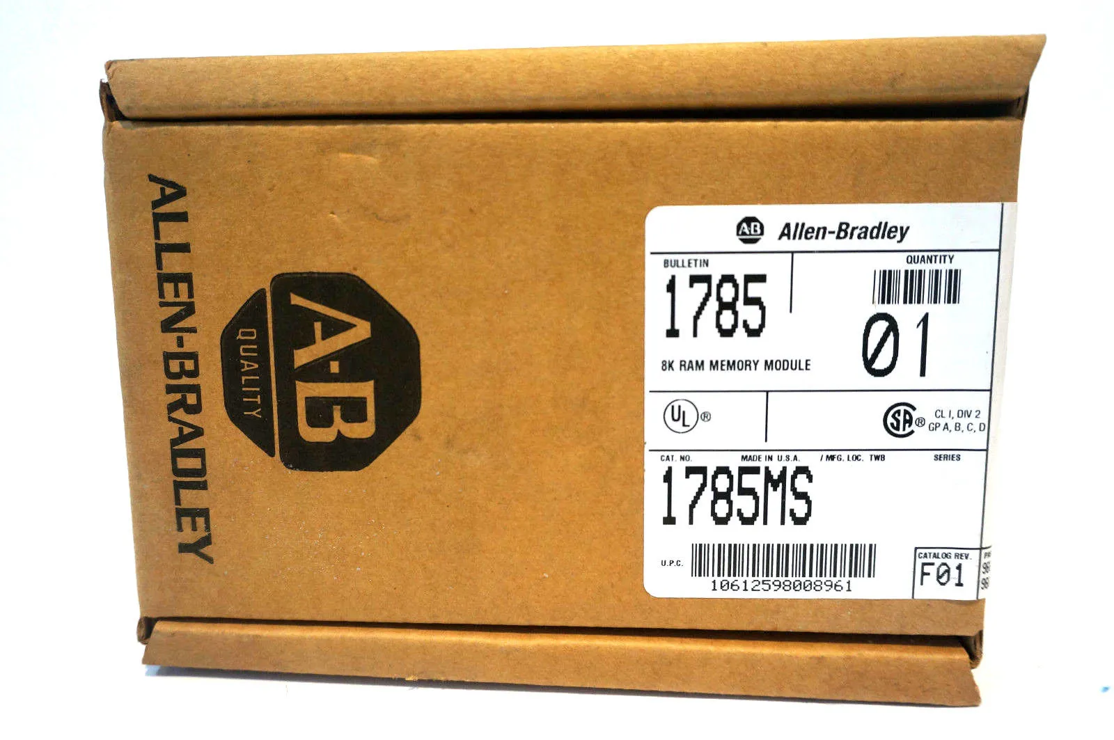 NEW SEALED ALLEN BRADLEY 1785-MS MEMORY MODULE REV. BO1 1785MS