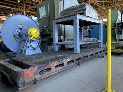 38" x 122" x 8.5" T-SLOTTED FLOOR PLATE. STOCK # 1161420