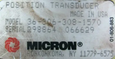 USED MICRON 36-306-308-1570 TRANSDUCER 363063081570