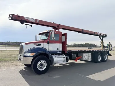 Used 2019 PETERBILT 348 CLEASBY SHINGLE LOADER Flatbed Trucks Minnesota US | Carco Truck & Equipment #1514025