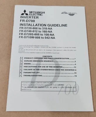 NEW Mitsubishi Electric FR-D720-042-W1