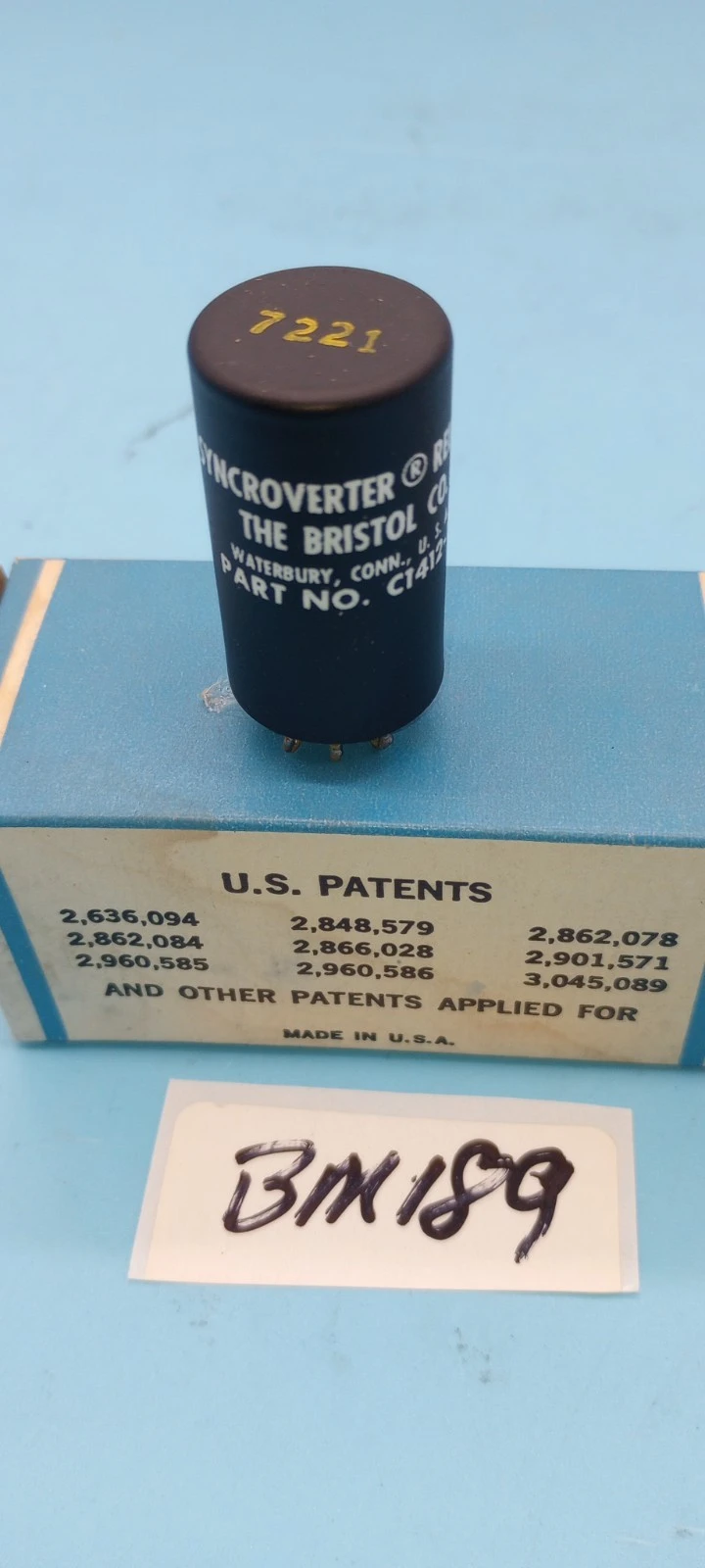 New | in-Stock BRISTOL VINTAGE BRISTOL C1412-7 Syncroverter Switch Network Switches Arizona US | ASSET CONVERSION SPECIALISTS, INC. #1286872