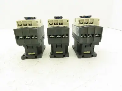 Schneider LC1D25 Motor Starter Contactor 40A 600V 3 Pole 120V Coil Lot of 3