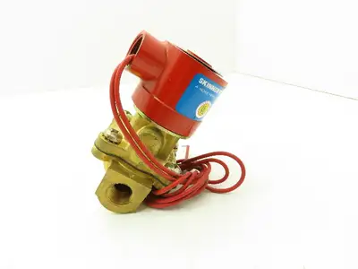 Lancer 4LD2LB3102 2-Way Skinner Solenoid Valve 3/8" NPT N.C. 0-100psi 120v HW