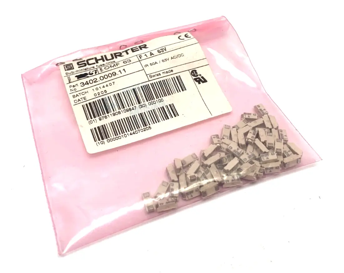 New | in-Stock Schurter Surface Mount Fuse Link Fuses Michigan US | Maverick Industrial Sales #1464061