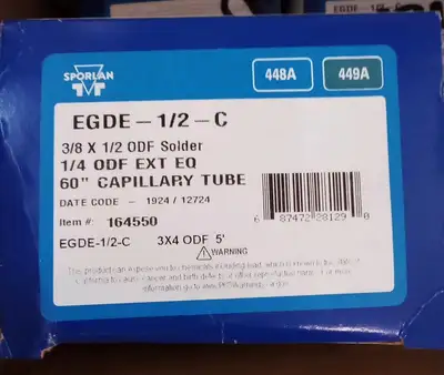 Used Sporlan Sporlan Edge-1 / 2-C HVAC Parts and Equipment US | Infinity wholesale & Supply LLC #1305757