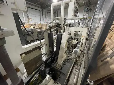 Bartelt model IM7 Pouch Packager with AMS Auger Filler and  liquid filler